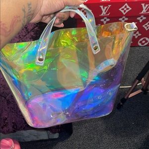 Clear Hologram Transparent tote